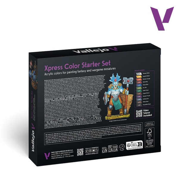 VLJ72209 18 ml Xpress Color Starter Paint Set - 12 Colors