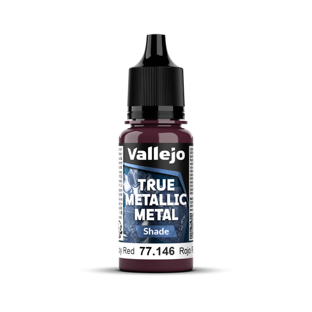 VLJ77146 18 ml True Metallic Metal Paint, Ruby Red Shade