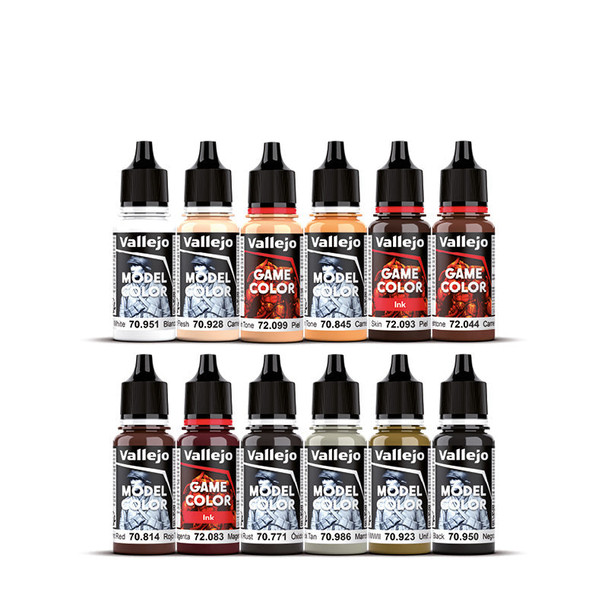 VLJ72201 18 ml Game Color Essential Paint Set - 12 Colors