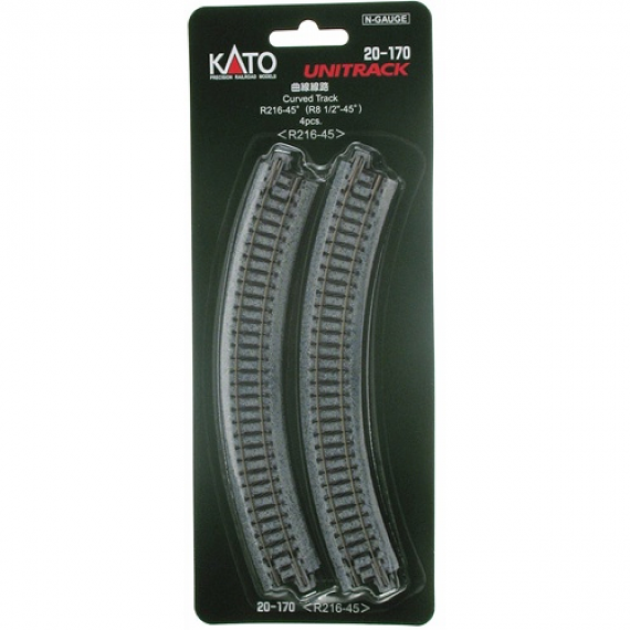 KAT20-170 8 in. Curved Track 45 Degree