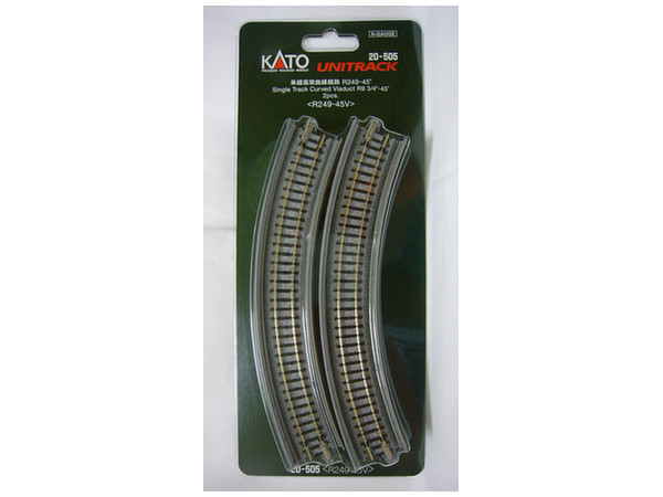 KAT20-505 9.75 in. Single Track Viaduct Curved - 2 Pieces