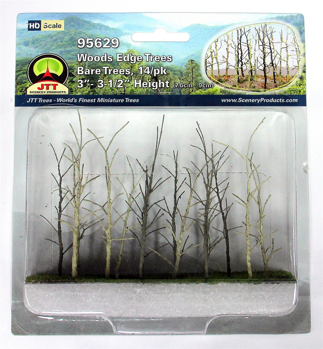 JTT95629 Bare Woods Edge Trees - Pack of 14