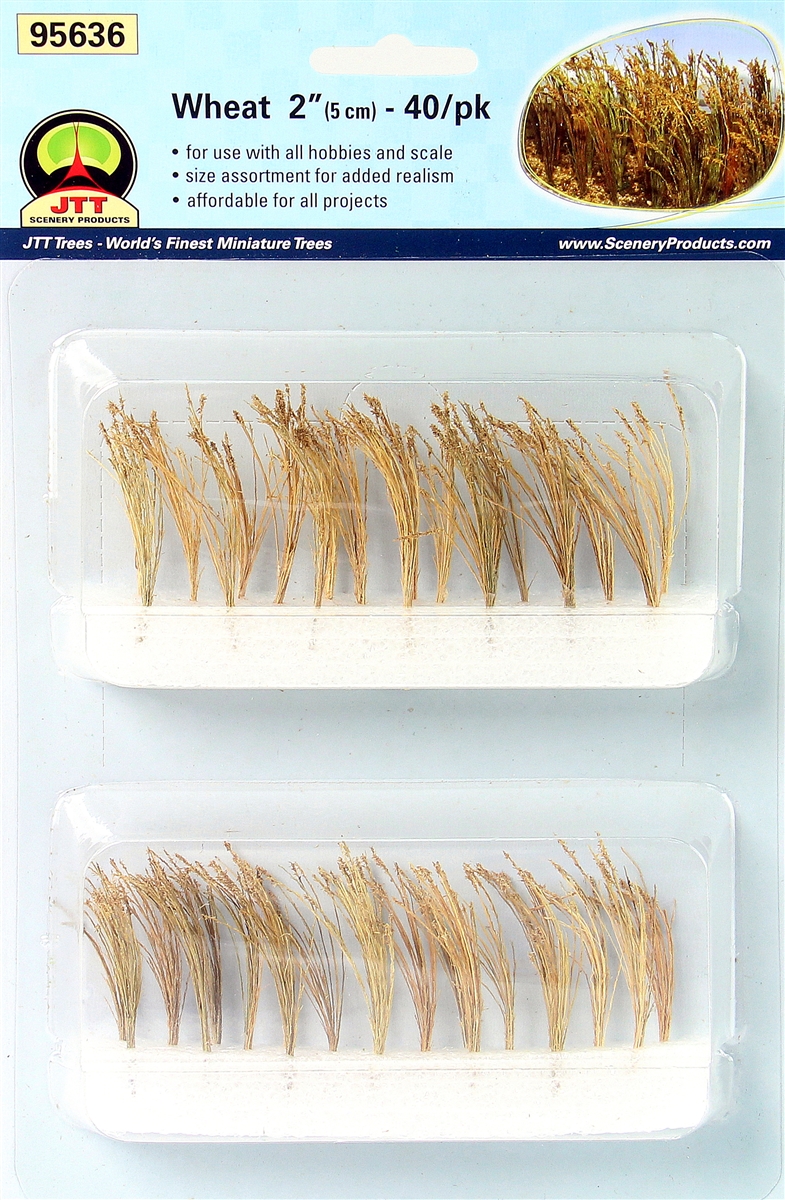 JTT95636 2 in. O Wheat Scenery - Pack of 40