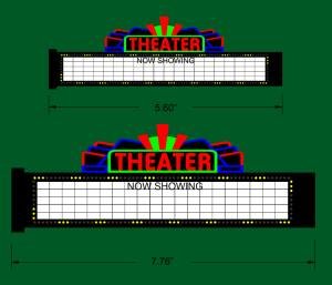 Picture of Miller Engineering MIE1182 N - Ho Theater Marquee