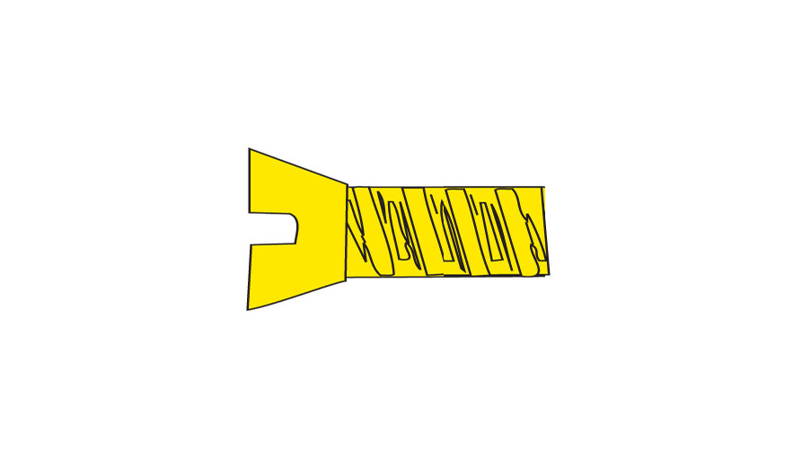 WOO848 0-80 0.5 in. Flat Head Screws - Pack of 5