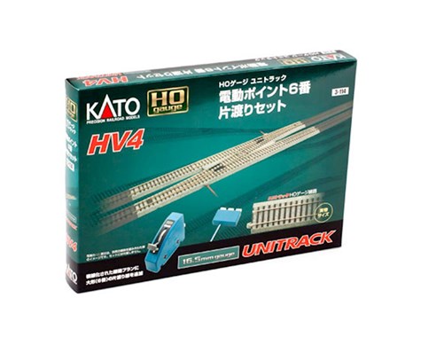 KAT3-114 HO HV4 Interchange Track Set with No. 6 Remote Turnout