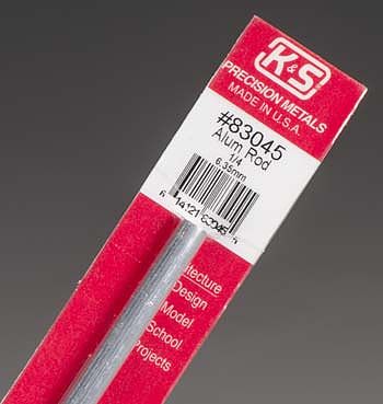 K-S83045 0.25 x 12 in. Solid Aluminum Rod