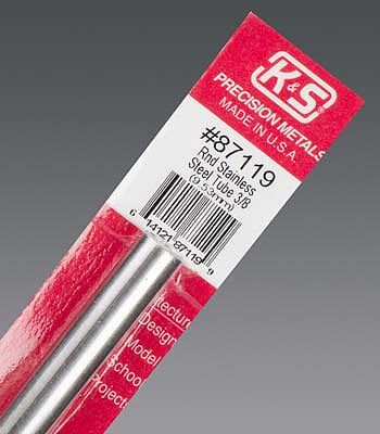 K-S87119 0.37 x 22 x 12 in. Round Stainless Steel Tube