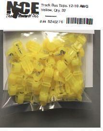 0276 Track Bus Taps, Yellow - Pack of 32