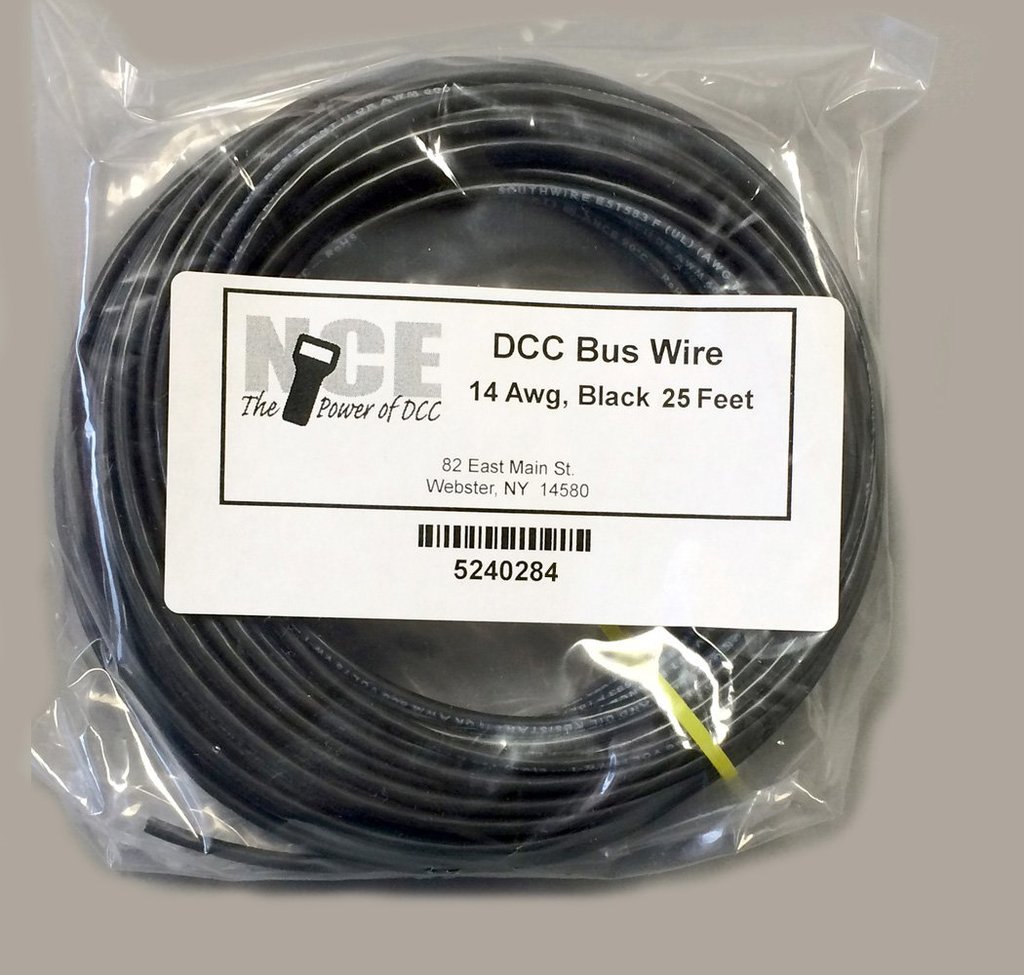 0284 25 ft. DCC Main Bus Wire, Black