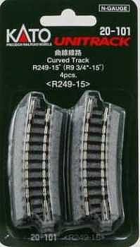 KAT20-101 9.75 in. Unitrack Curved Track