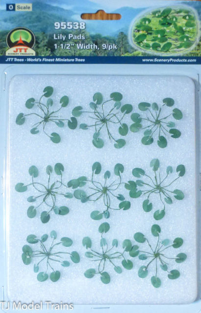 JTT95538 O Scale Lily Pads, Pack of 9