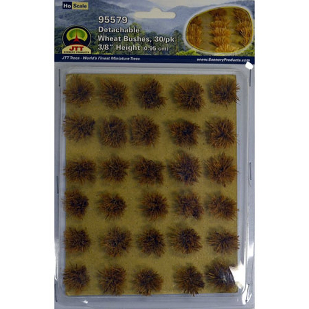 JTT95579 Ho Wheat Bushes, Pack of 30