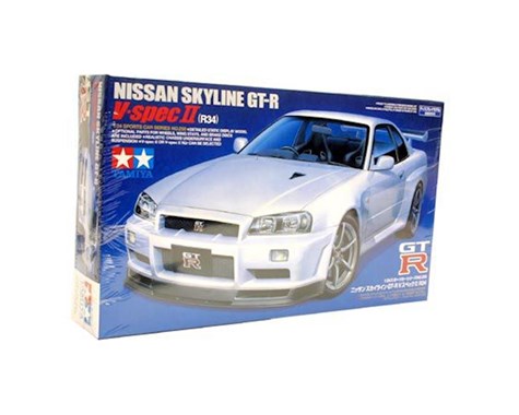 TAM24258 1-24 Nissan Skyline GT-R R34 - V Spec II - Car Model Kit -  Tamiya