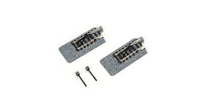 64 mm Straight Track with Bumper C - 2 Pieces