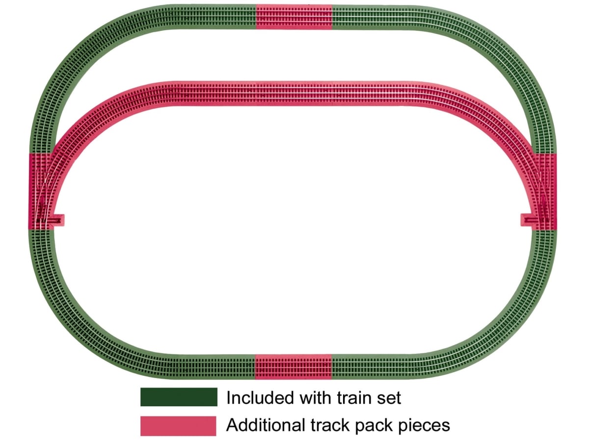 LNL12031 Fast Outer Loop Track Pack -  Lionel