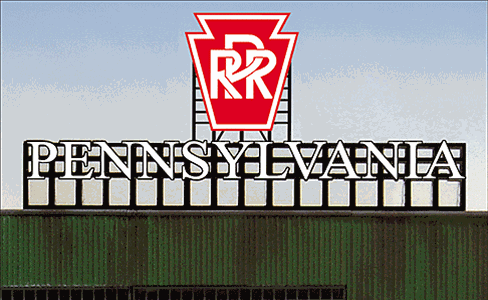 MIE4281 HO-O Scale PRR Keystone Neon Sign