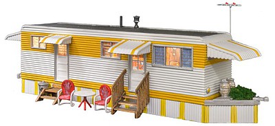 WOO5863 O-Scale Built-N-Ready Sunny Days Trailer LED Lighted
