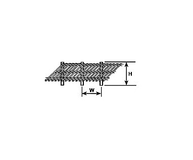 PLS90457 Fence 45 deg Rails X30