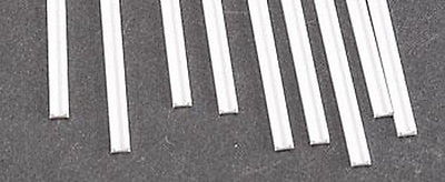 0.093 x 10 in. Plastic Styrene Miniature C-Channel Beam, Pack of 10