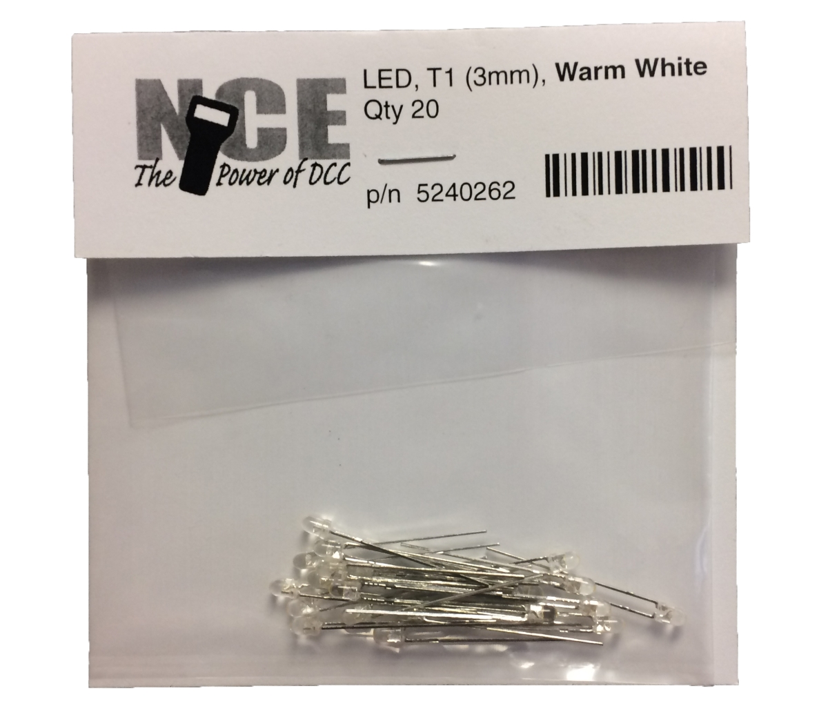 0262 3 mm Warm LED - 20 Count