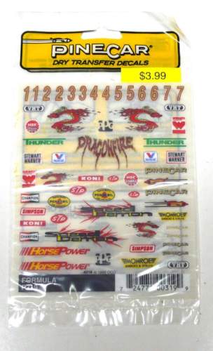 Pinecar 319 - Formula Dry Transfer - Kit