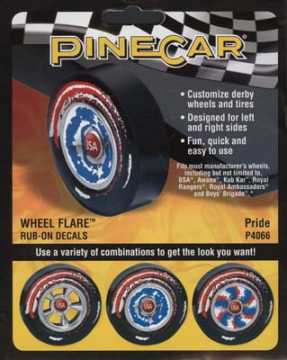 PINP4066 Pride Wheel Flares Dry Transfer