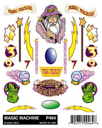 PINP464 Racers Stick-On Decal Magic Machine