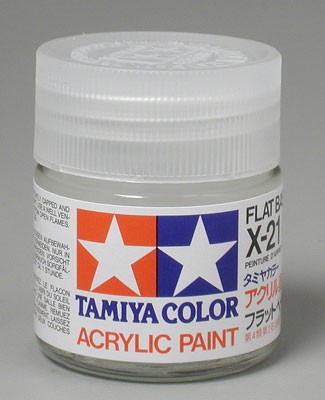 TAM81021 Tamiya X21 Acrylic, Flat Base