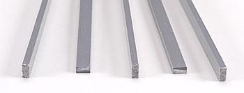 PLS90352 0.26 in. Solid ABS Rectangle Rods - Pack of 5