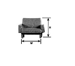 Picture of Plastruct PLS93776 Ottoman Lounge Chair