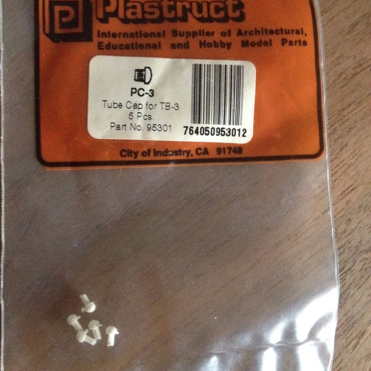 PLS95301 Tube Cap Scratch Model - Diorama Architect, Pack of 5