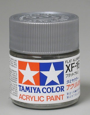 Tamiya XF-16 Arcylic Glass Jar Paint - Flat Aluminium