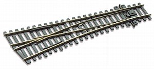 PCOSL-E195 No.6 Ho Scale Code 75 Electrofrog Medium Radius Right Hand Turnout Track