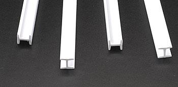 PLS90548 HFS - 12, 0.37 in. Styrene Structural Shapes H Columns - Pack of 4