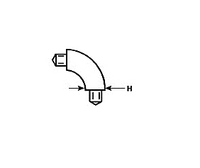 E - 6, 90 deg Elbow - Pack of 5