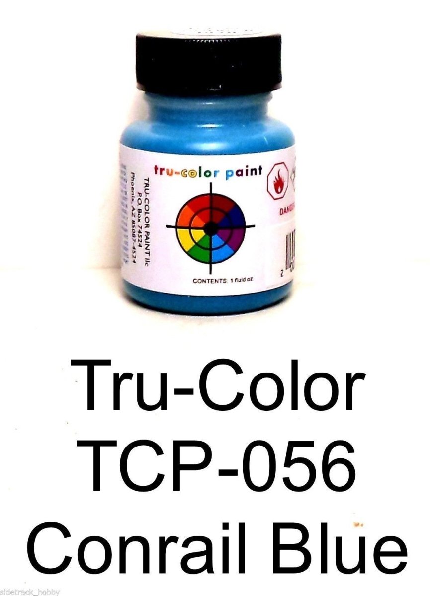 TCP056 1 oz True Color CR Conrail Blue Paint Bottle -  Tru-Color Paint