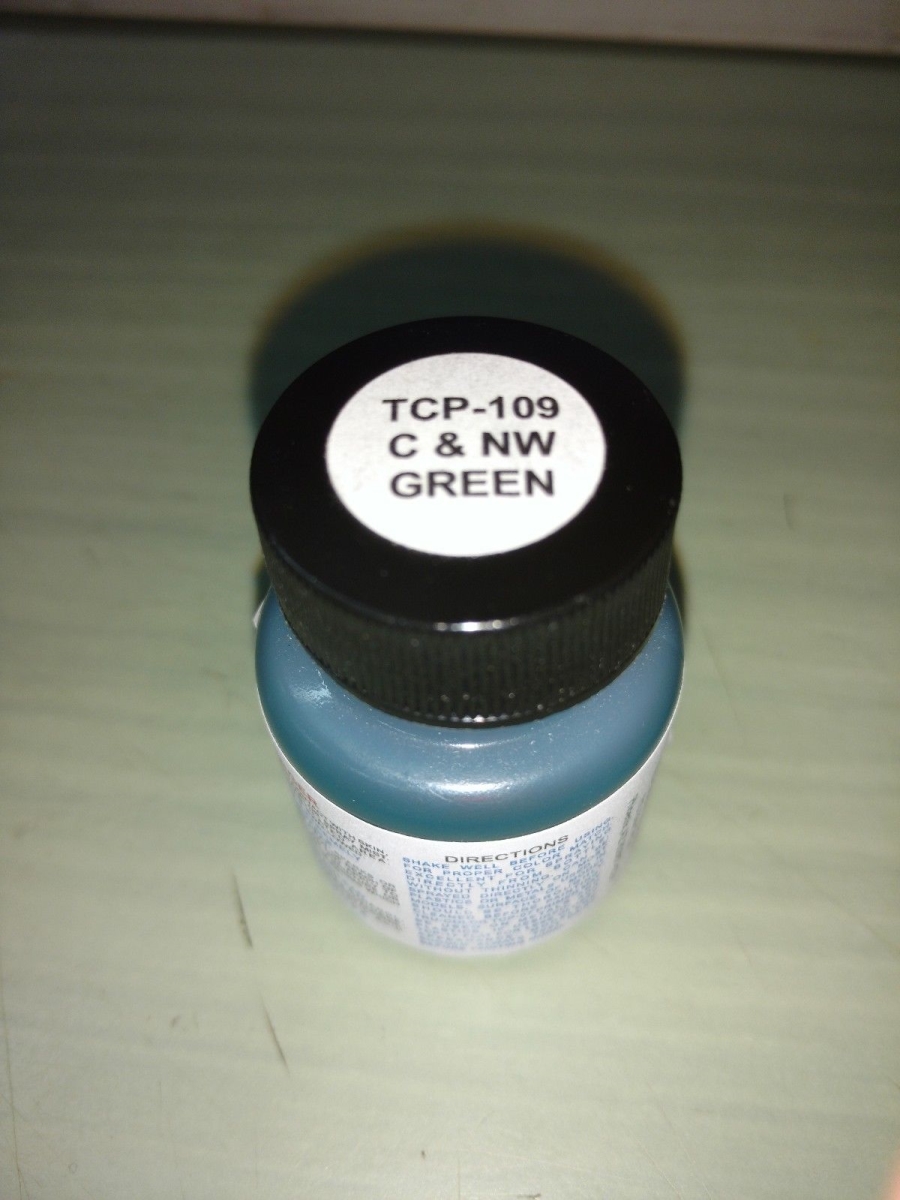 TCP109 1 oz True Color C&NW Green Paint Bottle