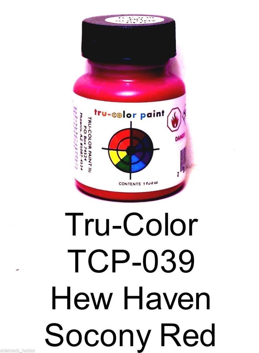TCP039 1 oz New Haven Socony Paint Bottle, Red