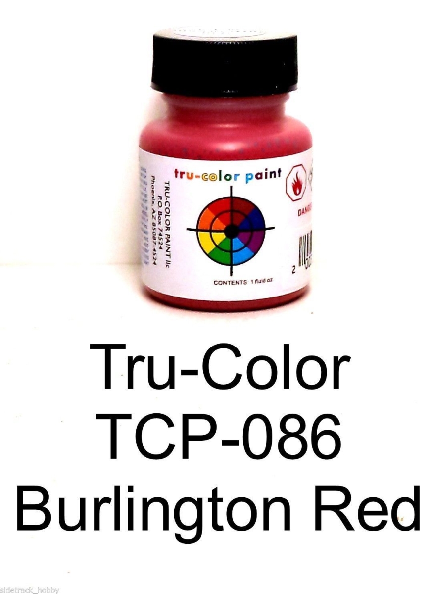 TCP086 1 oz Burlington Paint Bottle, Red
