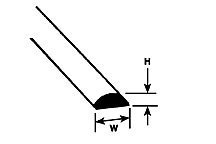 PLS90879  MRH-30 Half-Round Rod