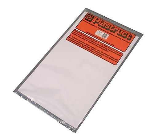 PLS91104 0.40 x 7 x 1 in. White Styrene
