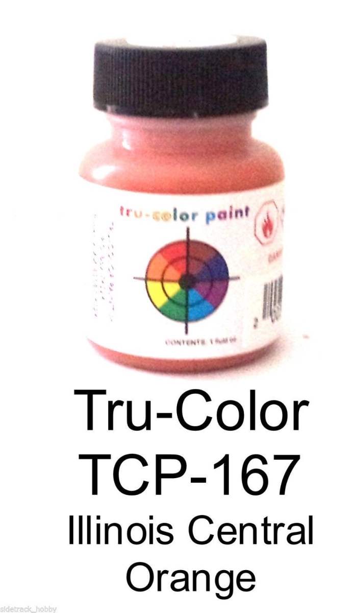 TCP167 1 oz Illinois Central Paint Bottle, Orange