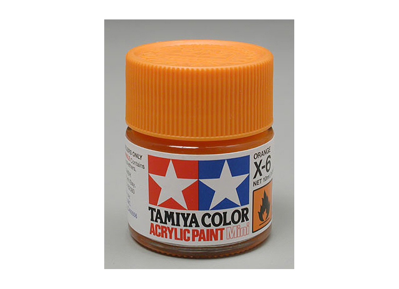 0.33 oz Tamiya Acrylic Mini Paint - Orange