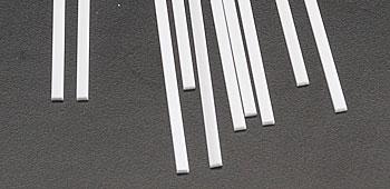 PLS90734 0.03 x 0.08 in. MS-308 Rectangle Strip Styrene - Pack of 10