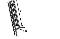 PLS90973 O 1-48 Styrene Safety Cage & Ladder