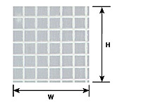 PLS91544 0.23 in. Square Tile Sheet - Pack of 2