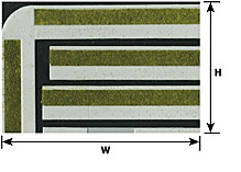 PLS91690 Ho 1-100 Curb & Sidewalk Sheet - Pack of 2