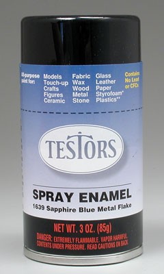 3 oz Spray Custom - Blue Metal Flake Testors