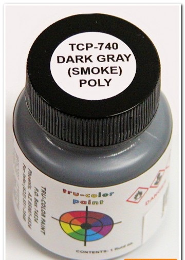 TCP740 1 oz Dark Gray Smoke Poly